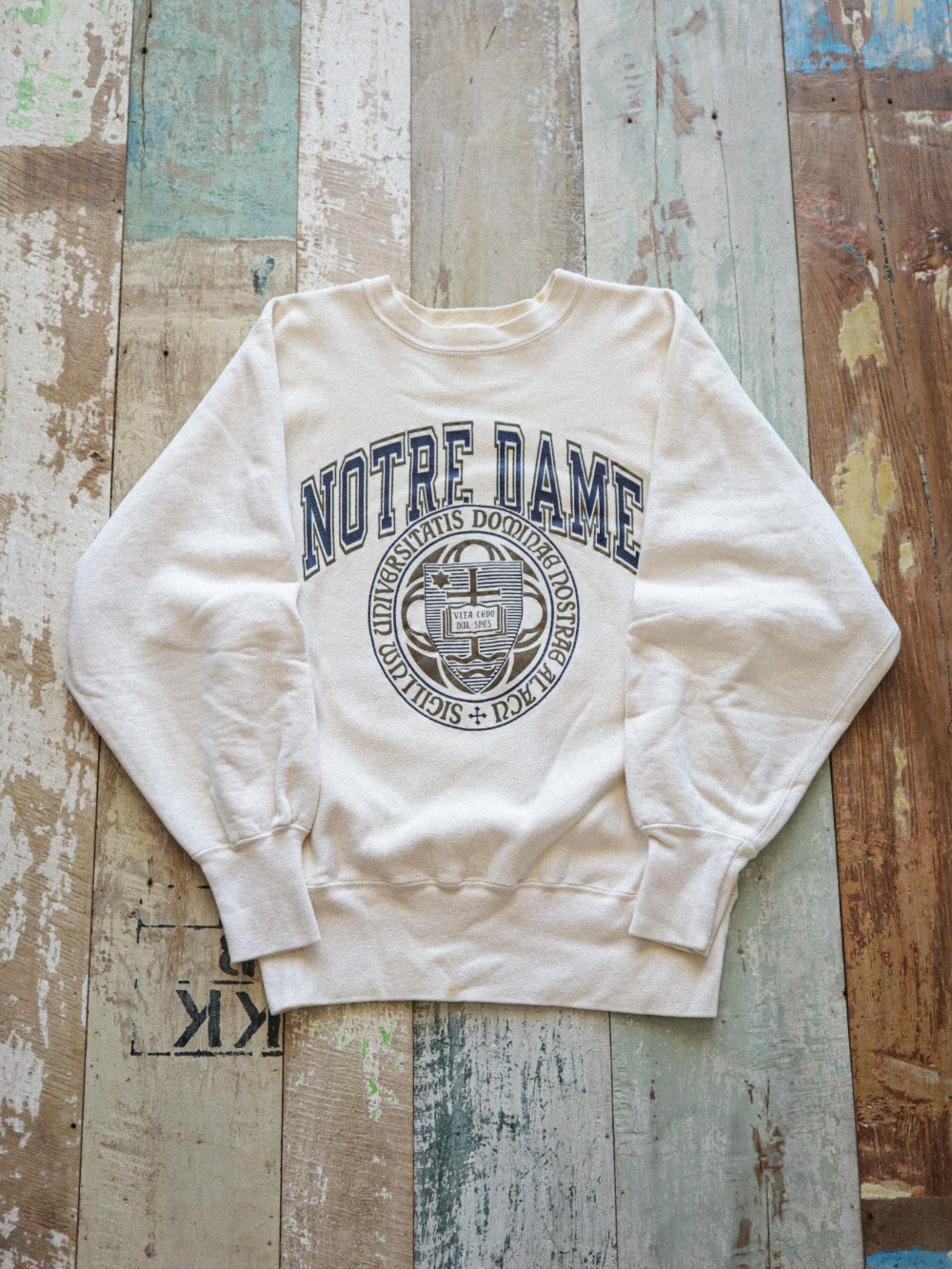 Early 1990&#039;s Champion Notre Dame ReverseWeave (semi loose 100size)