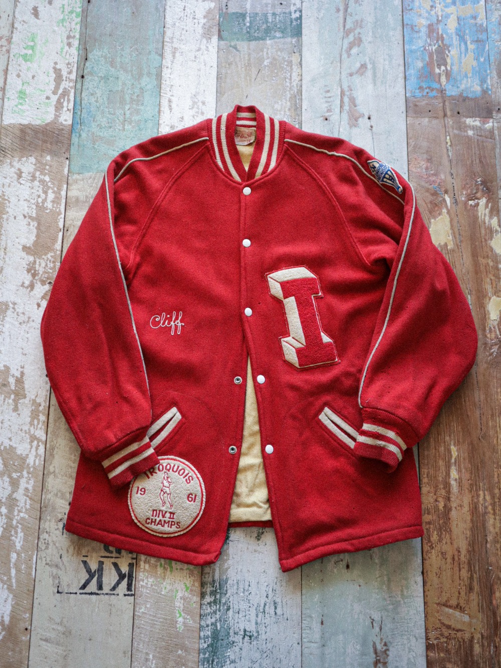 1960&#039;s Old USA ATH Wool Varsity Jacket (100size)