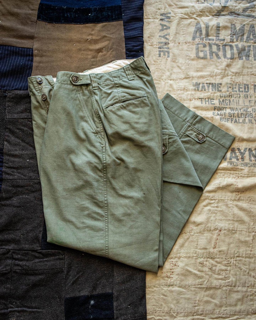 1940&#039;s WW2 USARMY OD M1943 Field Trouser (31inch)