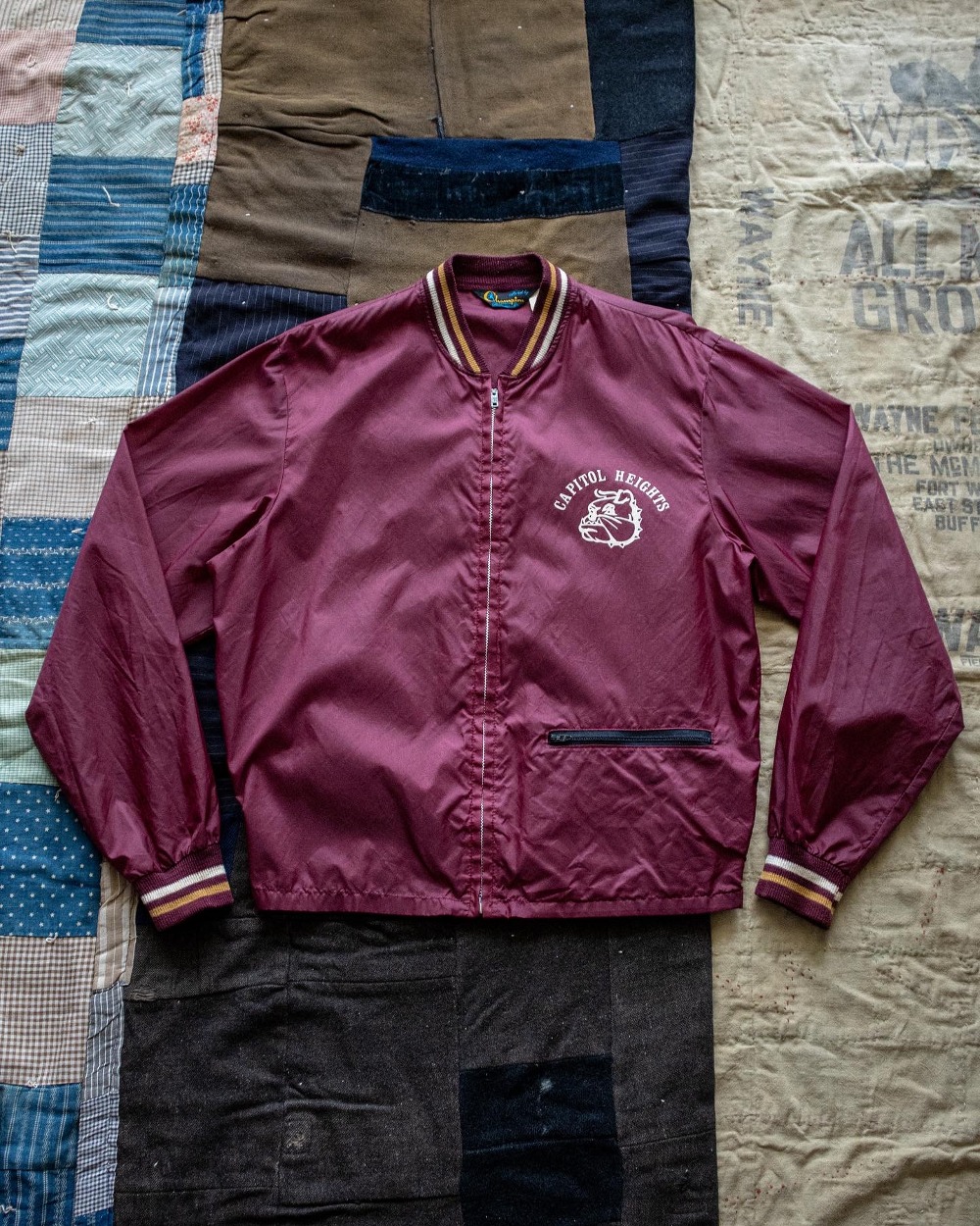 1960&#039;s Champion CAPITOL HEIGHTS Nylon Coach Jacket (loose 100size)