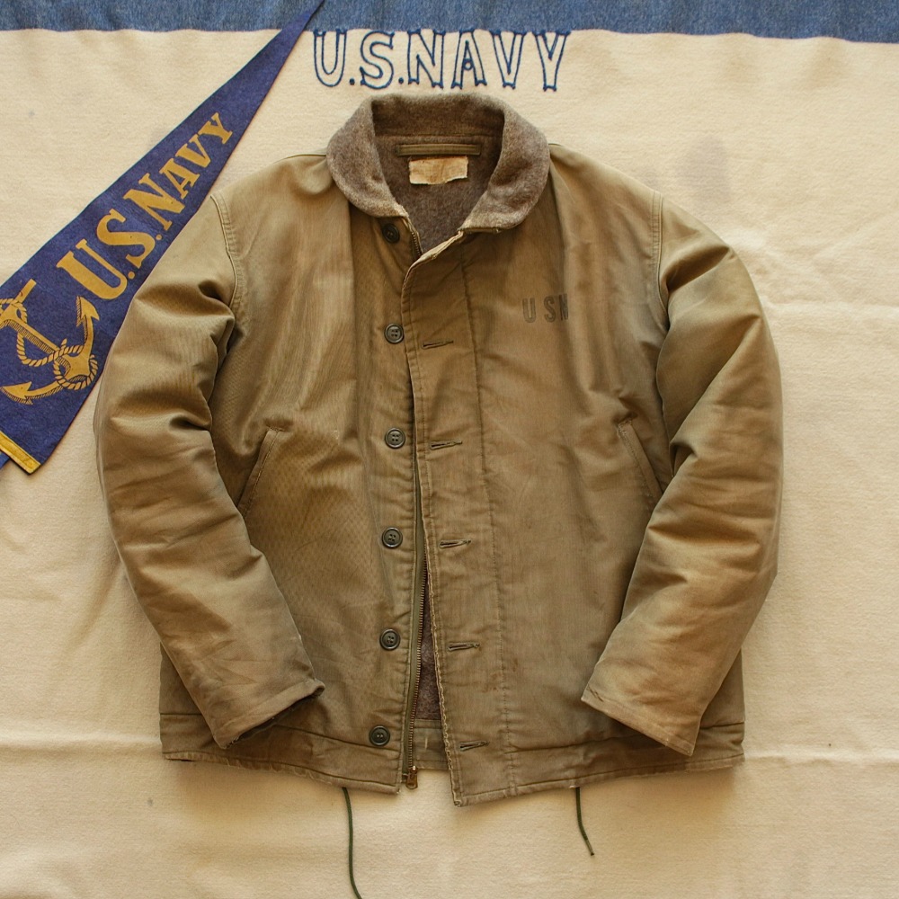 Rare 1950&#039;s KoreanWar USN N-1 Deck Jacket (100-105size)