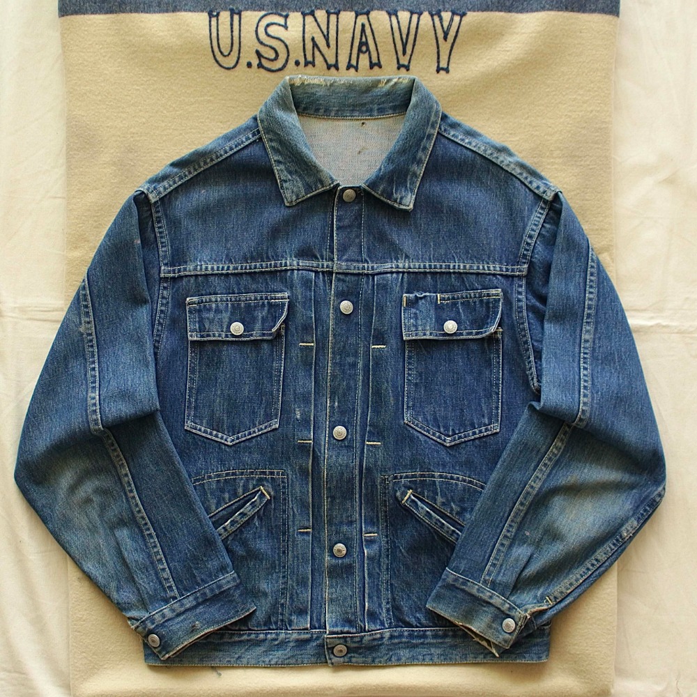 RARE 1960&#039;s JCPenny FOREMOST Trucker Denim Jacket (100size)