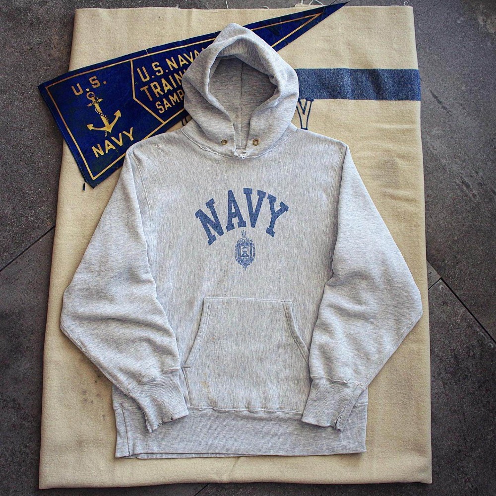 Rare 1980&#039;s Champion Naval Academy Hooded Parka (100-102size)