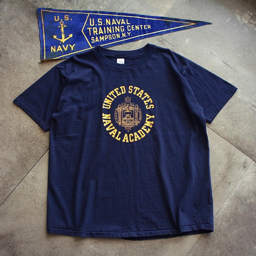 Rare 1980&#039;s Champion Original U.S.Naval Academy T-Shirt (100-105size)