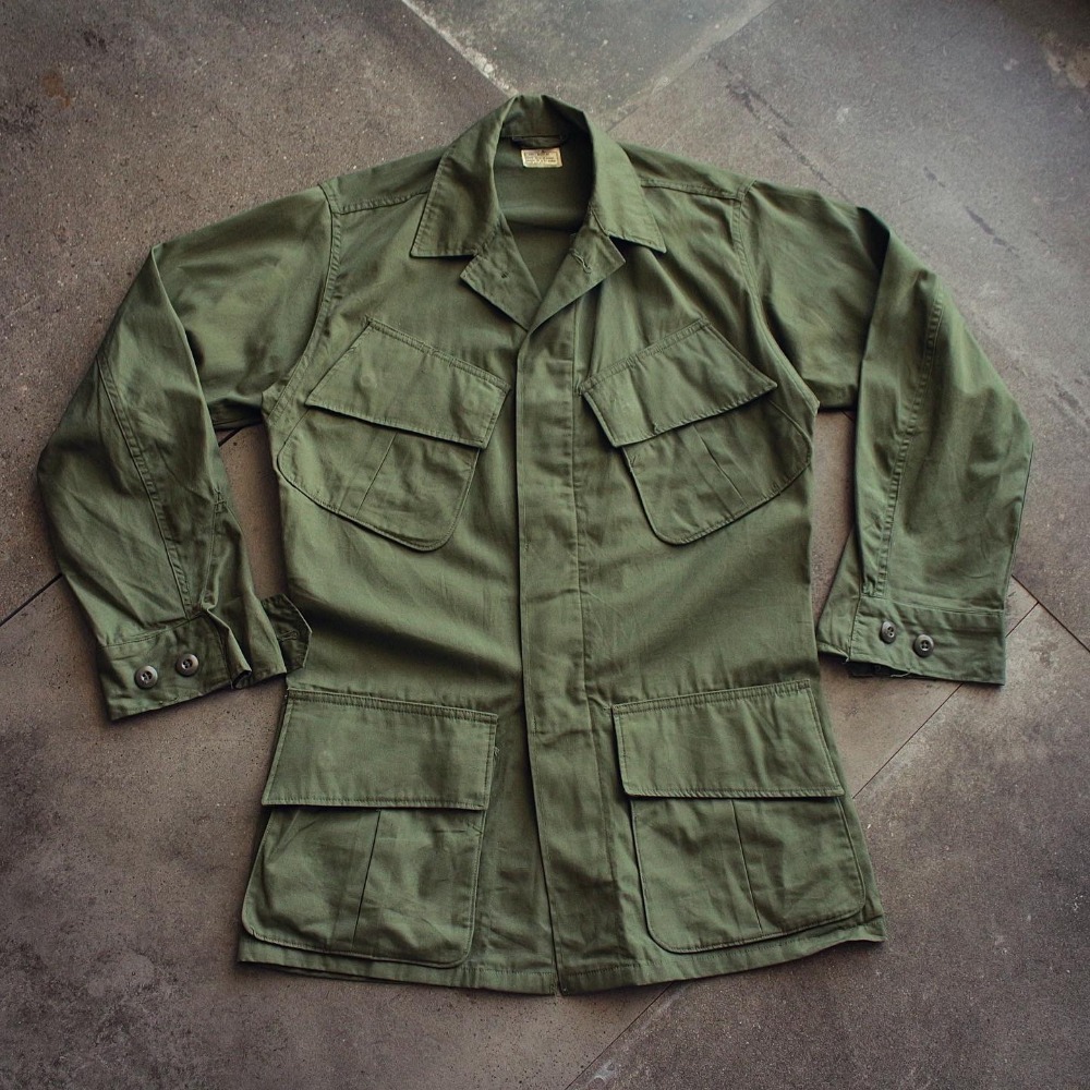 Rare Mint 1960&#039;s 3rd US.ARMY Tropical Poplin Jungle Jacket (95size or Womans)