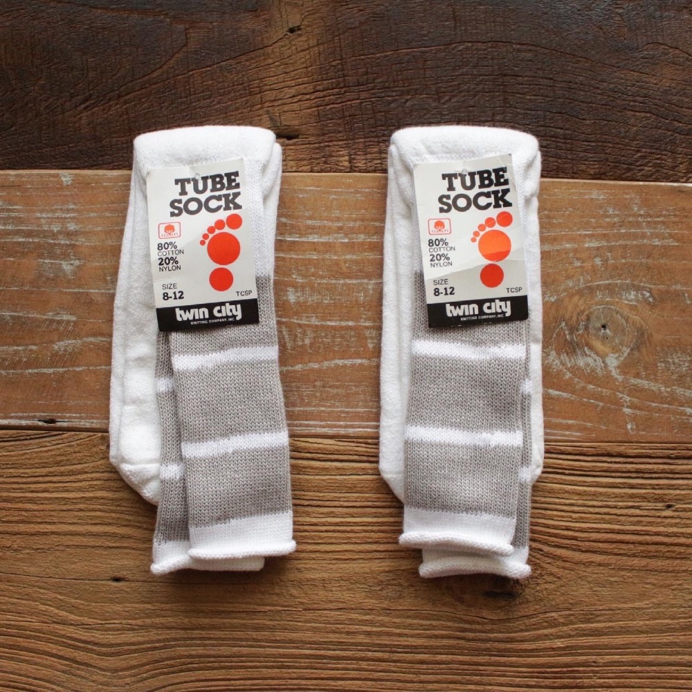 1980&#039;s Deadstock Twin-City Tube Socks (Free Size)
