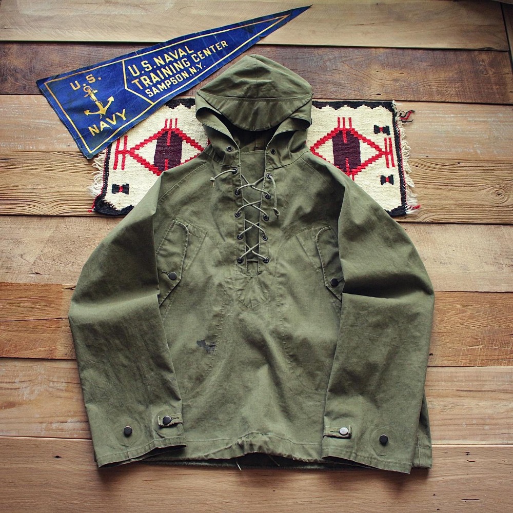 Rare 1960&#039;s USN Wet Weather Parka (One Wash) (loose 100-105size)