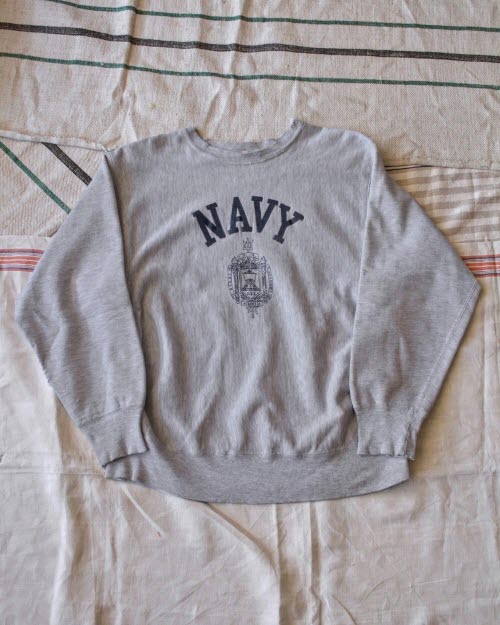 Rare 1980&#039;s Champion Naval Academy ReverseWeave (loose 100size)