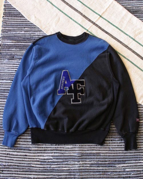 1980&#039;s USAF Academy 2-Tone ReverseWeae Sweatshirt (loose 100-105size)