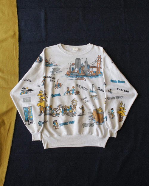 Late 1980&#039;s Sanfrancisco City Sweatshirt (loose 100-105size)
