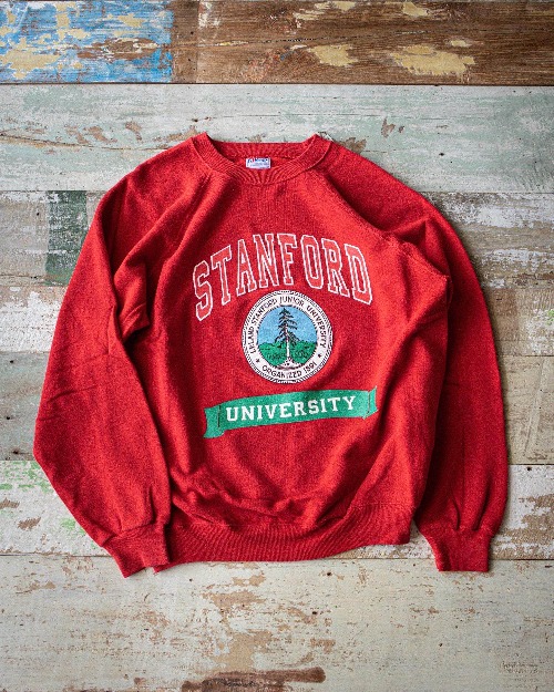 Late 1980&#039;s Hanes STANFORD Univ. Raglan Sweatshirt (loose 100-105size)