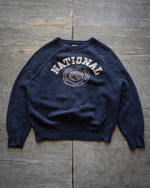 Rare 1950&#039;s Champion NATIONAL College Sweatshirt (Running man label) (loose 100size)