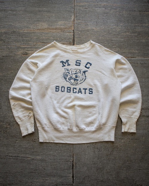 Rare 1950&#039;s Champion Montana State College Sweatshirt (Running man label) (loose 100size)