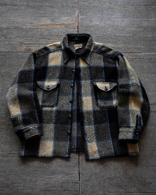 Rare 1950&#039;s L.L.Bean CPO Wool Flannel Shirt (loose 100-103size)